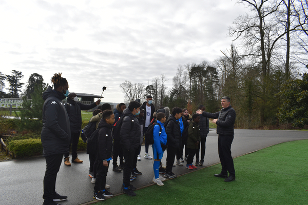 Visite des élèves de l'EMF à Clairefontaine